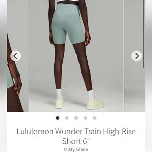 lululemon wunder train 6” short